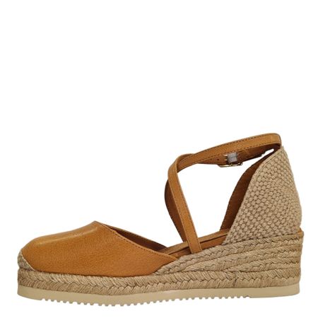 Espadrillo Kilklack Av Naturligt Läder