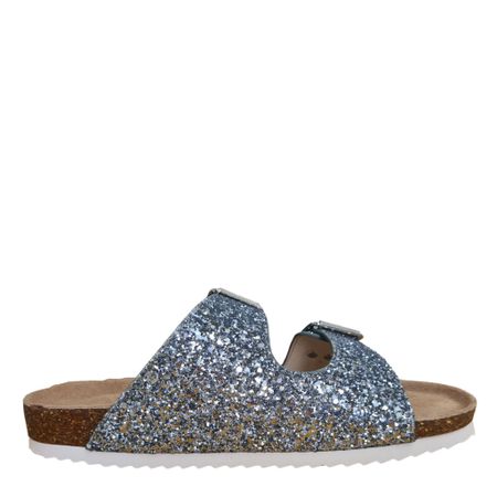 Silver Glittrig Sandal