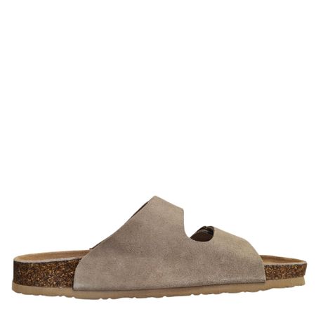 Taupe Sandal Med Matchande Spännen