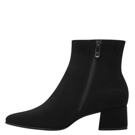 Svarta Ankelboots i Veganskt Material – Bekvämlighet med Stil