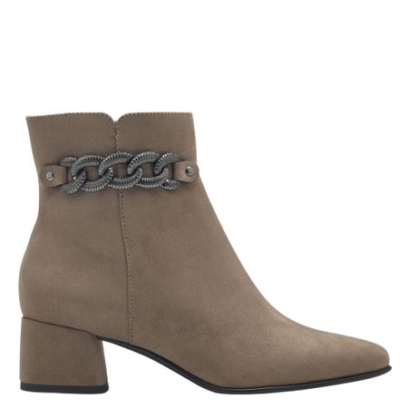 Grå Ankelboots i Veganskt Material – Bekvämlighet med Stil