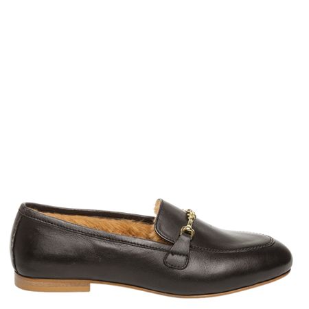 Steve Madden Catareena-F Svart Damloafer med Gulddetalj
