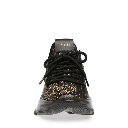 Steve Madden Maxillia-S Svart och Guld Damsneaker