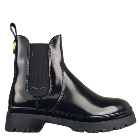 Chelsea Boot i blanksvart läder från GANT