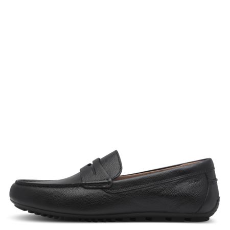 Klassisk svart herrloafer i läder – Tamaris
