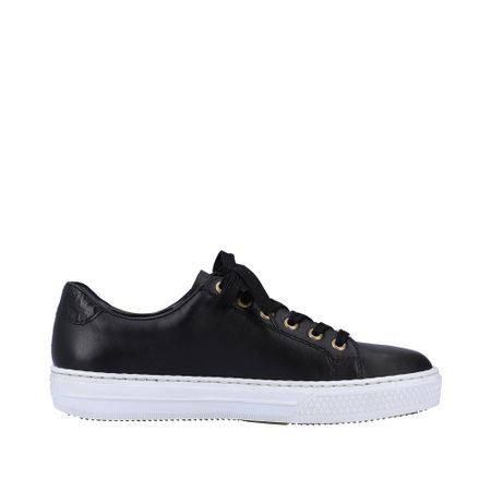 Rieker Svart Sneaker med guld detalj