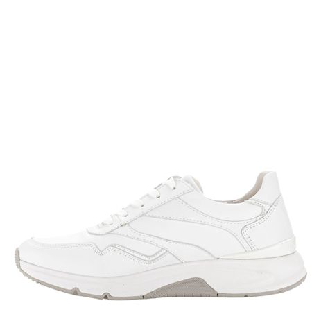 Stilren vit sneaker från RollingSoft Gabor med dragkedja
