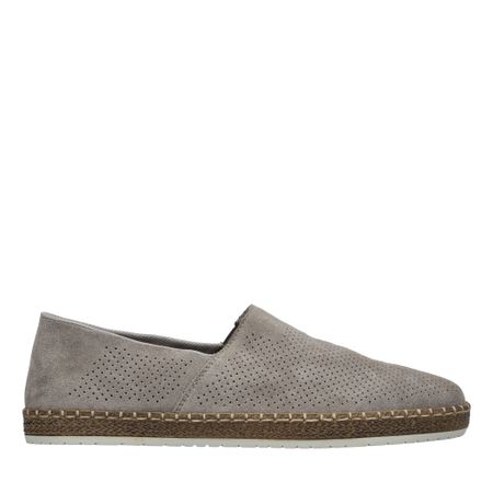 Grå espadrillo i äkta läder från Rieker