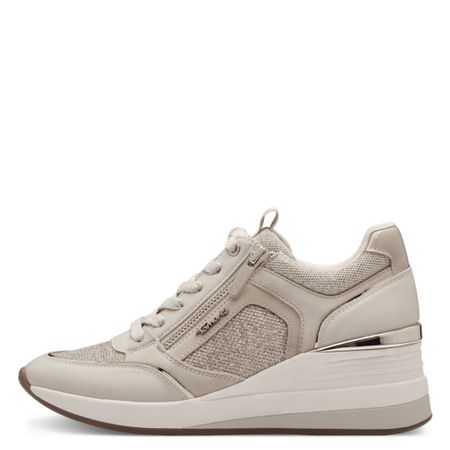 Krämvit sneaker med kilklack från Tamaris