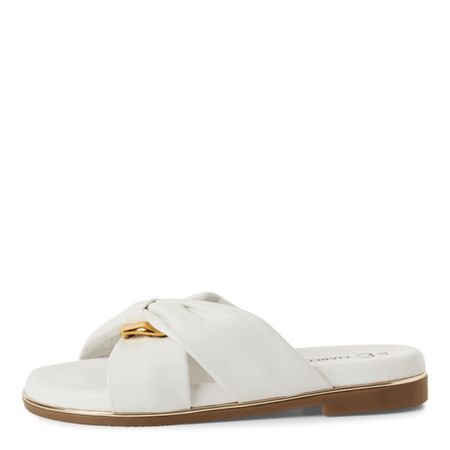Vit slip-in sandal från Marco Tozzi