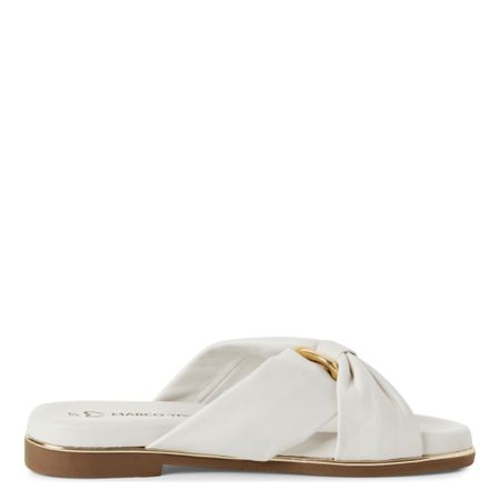 Vit slip-in sandal från Marco Tozzi