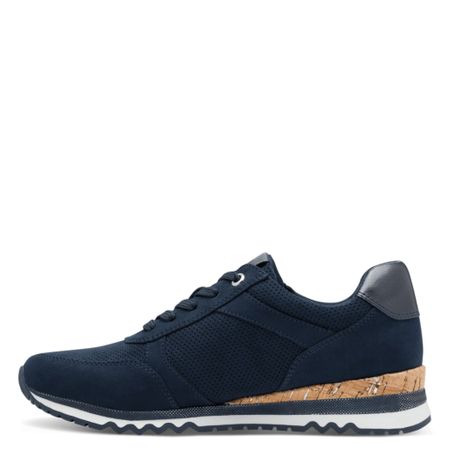 Mörkblå sneaker med dragkedja från Marco Tozzi