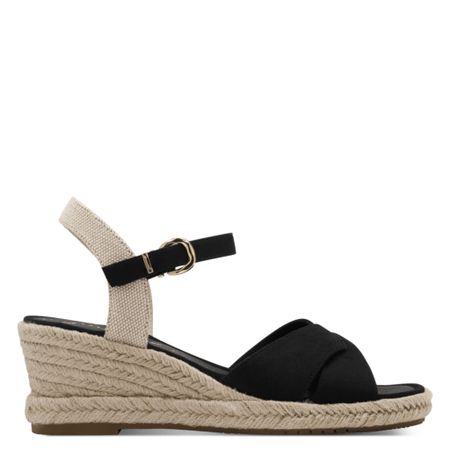 Somrig espadrillo kilklack med 6 cm höjd Tamaris
