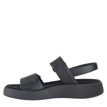 Svart slip-in sandal i läder från Gabor Comfort