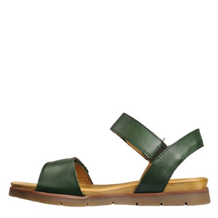Grön sandal i mjukt läder från Rosa Negra