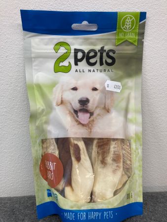 2pets Rabbit ears w. rabbit meat