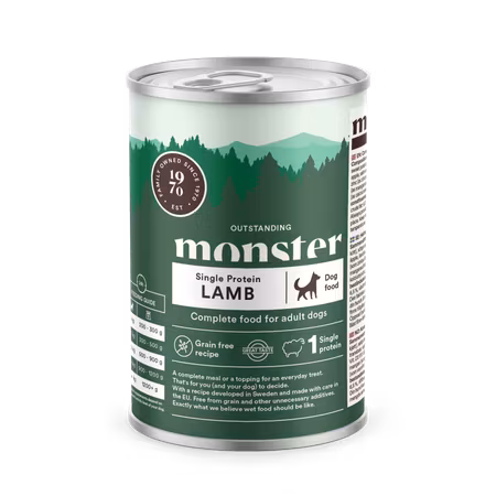Monster Single protein Lamb 400g burk