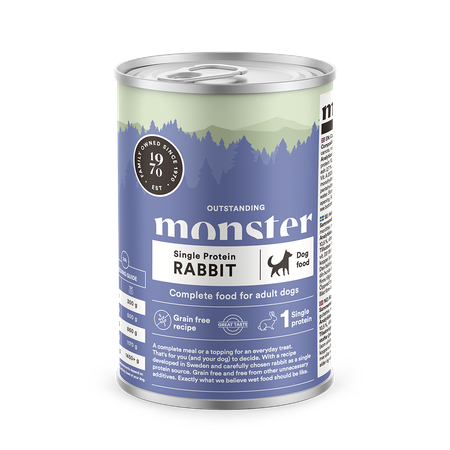 Monster Single protein Rabbit 400g burk