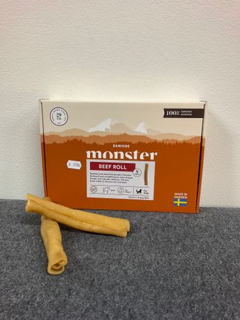 Monster Rawhide Beef Roll S 15cm (1 st)