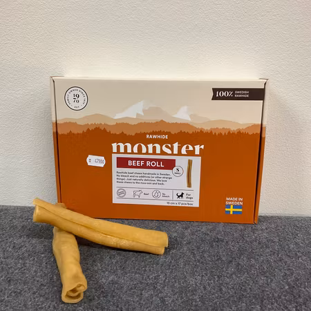 Monster Rawhide Beef Roll S 15cm (1 st)