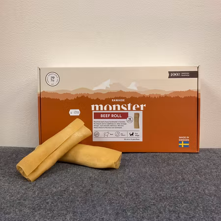 Monster Rawhide Beef Roll M 16 cm (1 st)
