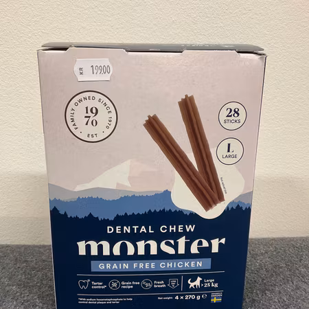 Monster Dental Chew GF Chicken L (Month, 28 st)