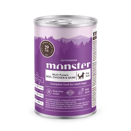 Monster Multi Beef/Chicken/Game burk 400g
