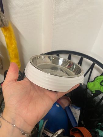 Second hand: Låg skål till katt/liten hund