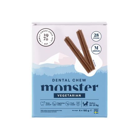 Monster Dental Chew GF Vegetarian M (Month 28st)