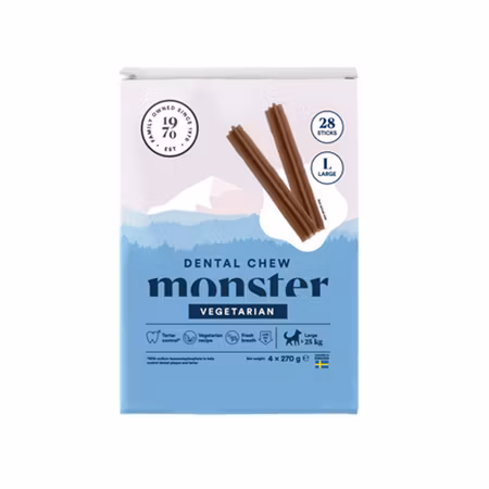 Monster Dental Chew GF Vegetarian L (Month 28st)