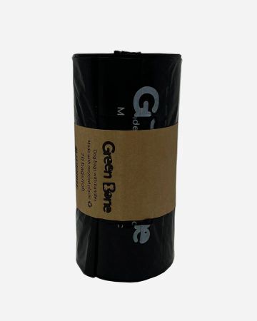 Green Bone Bajspåsar knythandtag svart (70-pack)