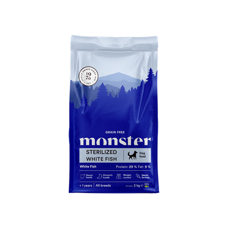Monster GF Sterilized White fish 2kg