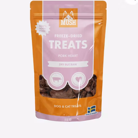 MUSH Freeze-dried treats Pork heart 55g