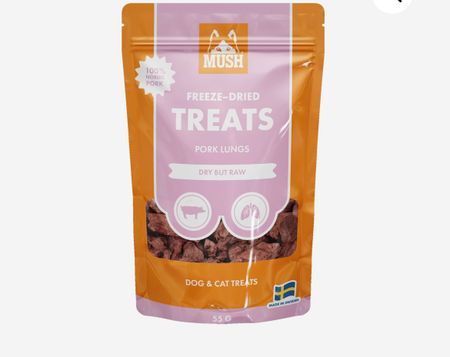 MUSH Freeze-dried treats Pork lung 55g