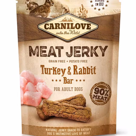 Carnilove meat jerky Turkey & rabbit bar