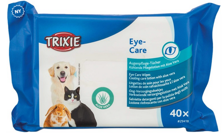 Trixie Ögonservetter, rengöring med Aloe vera