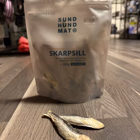 Sund hundmat frystorkad Skarpsill
