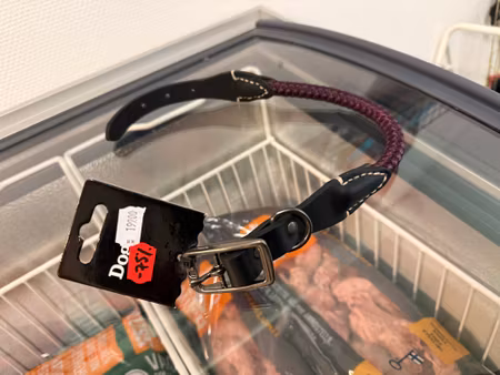 Second hand: halsband flätat läder