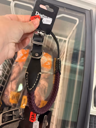 Second hand: halsband flätat läder