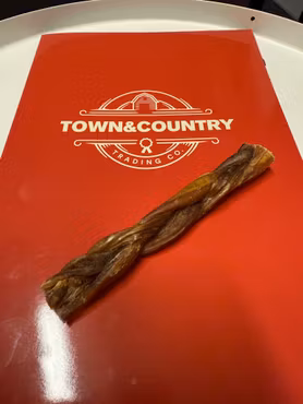 T&C Braided Bully Stick 15cm - 1 st (flätad tjurmuskel)