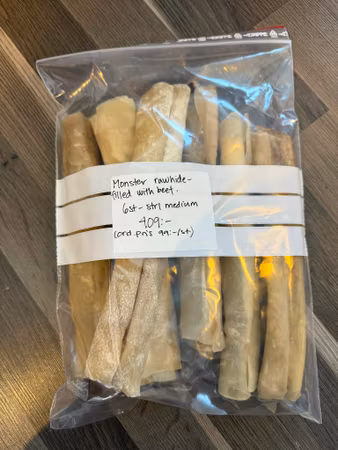 Monster Rawhide Filled Beef M (6 st) (-30%)