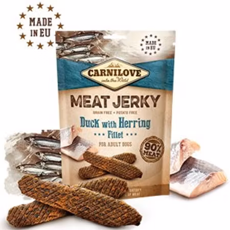 Carnilove Meat Jerky Duck with herring
