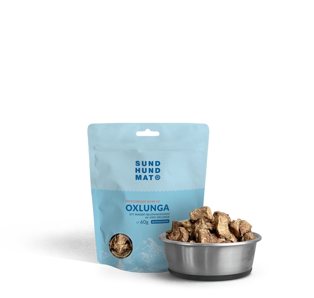Sund hundmat frystorkad Oxlunga 60g