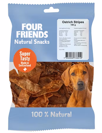 Four friends natural snack Ostrich stripes