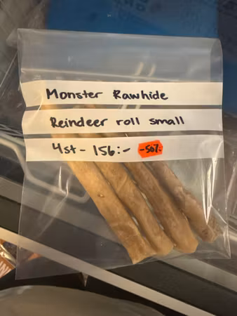 Monster Rawhide Reindeer roll (4st) (-50%)