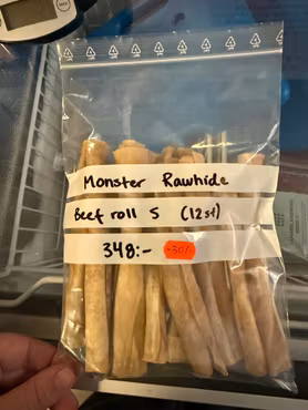 Monster Rawhide Beef roll S (12st) (-50%)