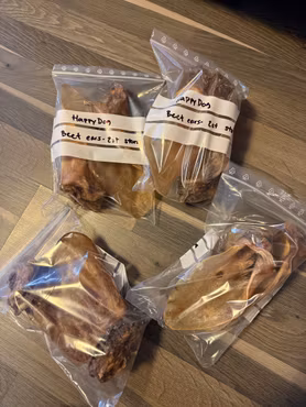 HappyDog Beef ears- 2 st stora