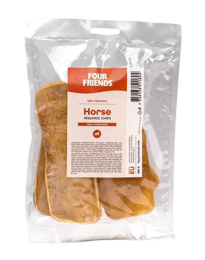 Four friends rawhide Horse chips 100g
