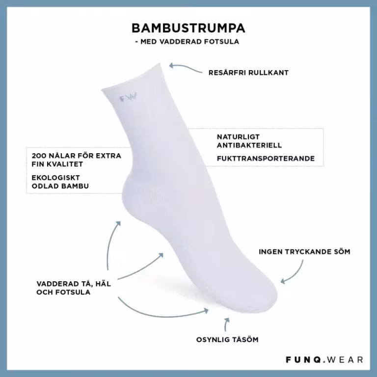 Bambustrumpa Vadderad Fotsula