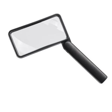 Vikbar rektangulär förstoringsglas